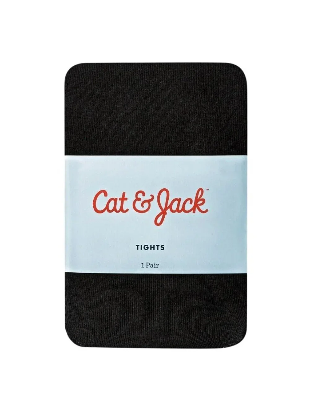 NWT Baby Girls' Solid Tights - Cat & Jack Black 0-6M